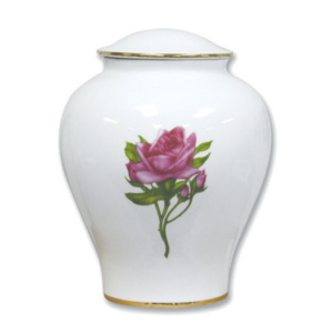 Rose Porcelain Urn